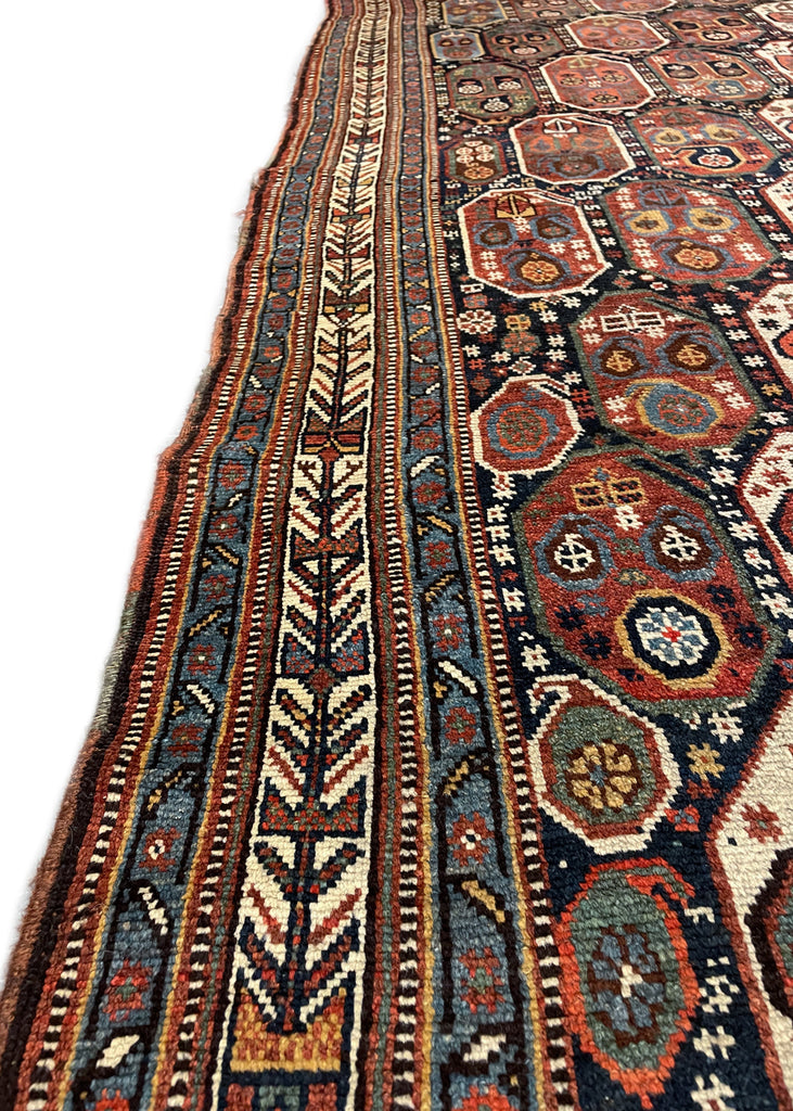 5'5"x9'3" Khamseh Hand Knotted