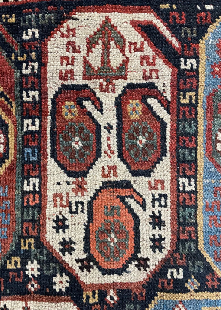 5'5"x9'3" Khamseh Hand Knotted