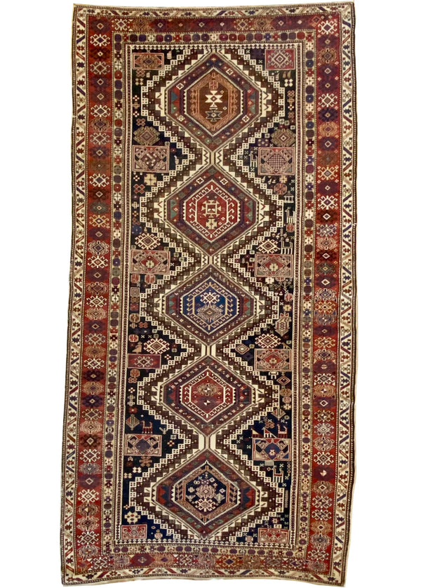 5'6"x10'7" Shirvan Hand Knotted