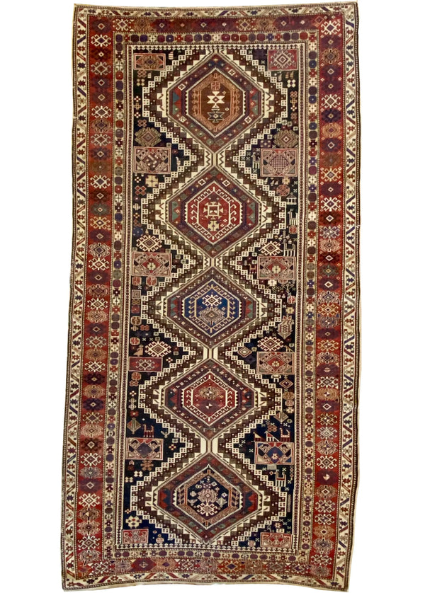 5'6"x10'7" Shirvan (s) Hand Knotted