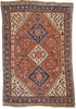 5'6"x8'2" Qashqai Hand Knotted