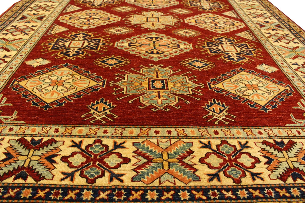 5'9"x7'5" Kazak Hand Knotted