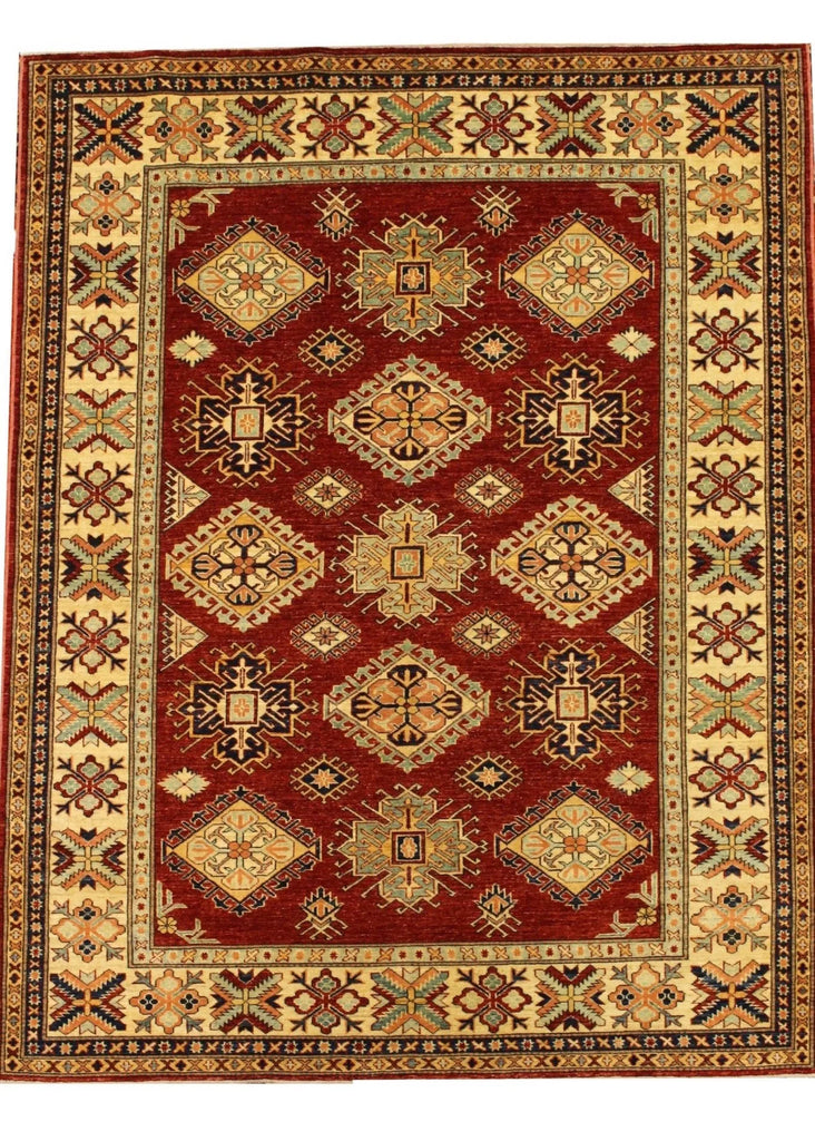 5'9"x7'5" Kazak Hand Knotted