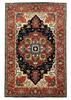 5'9"x8'10" Heriz Hand Knotted