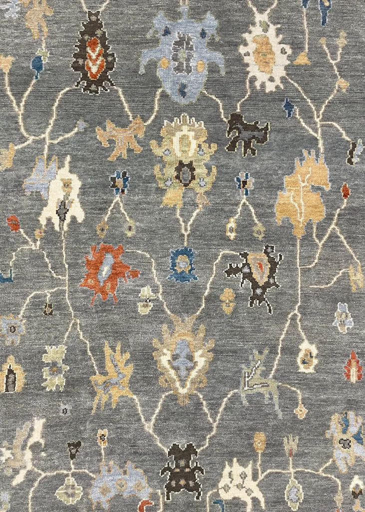 5'9"x9'3" Oushak Hand Knotted