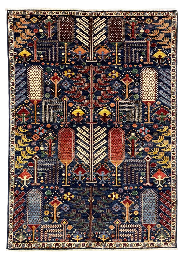 5'x6'11" Bakshiesh Hand Knotted