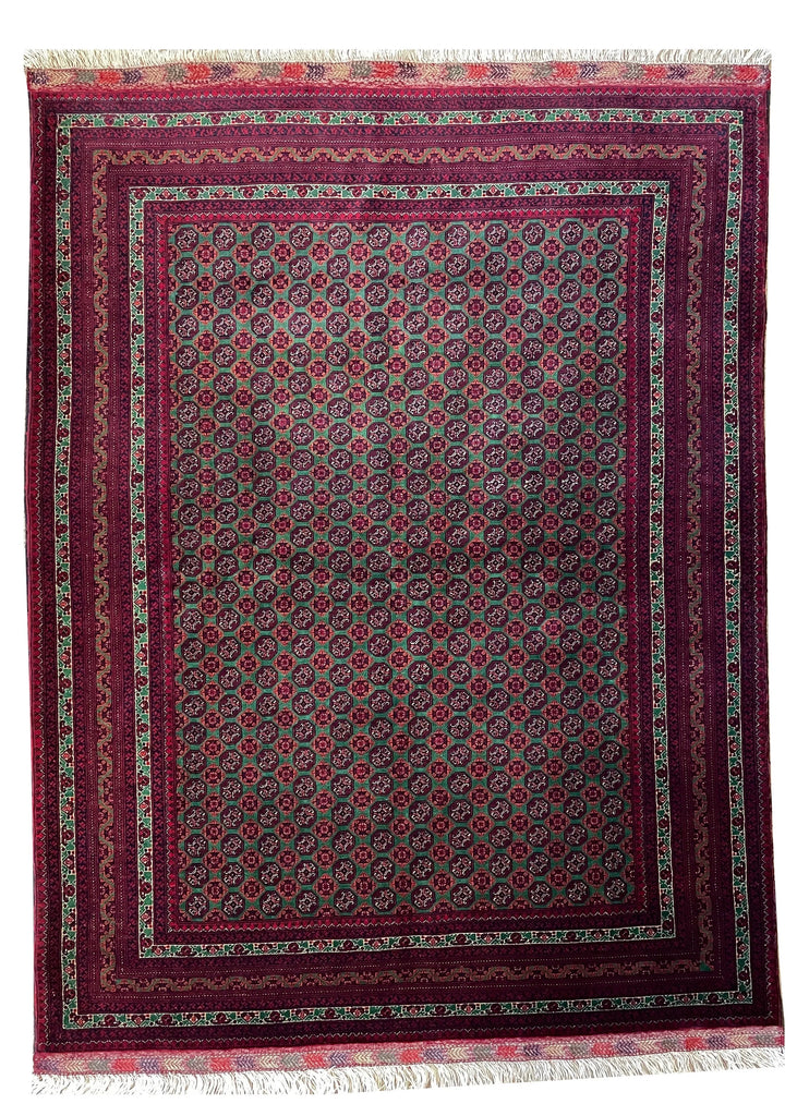 5'x6'6" Khoja Roshna Hand Knotted