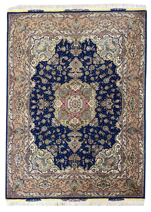 5'x6'8" Tabriz Hand Knotted