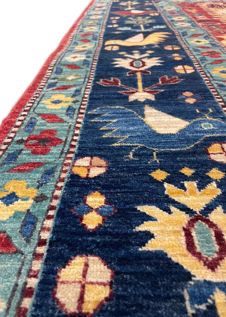 5'x6' Khamseh Hand Knotted