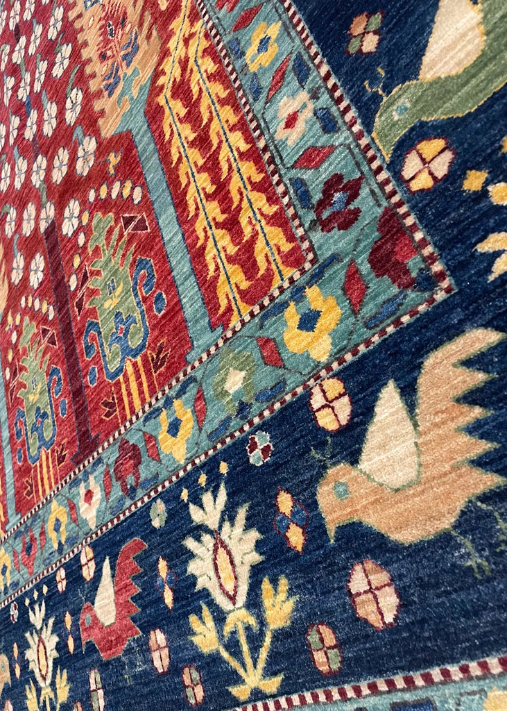 5'x6' Khamseh Hand Knotted