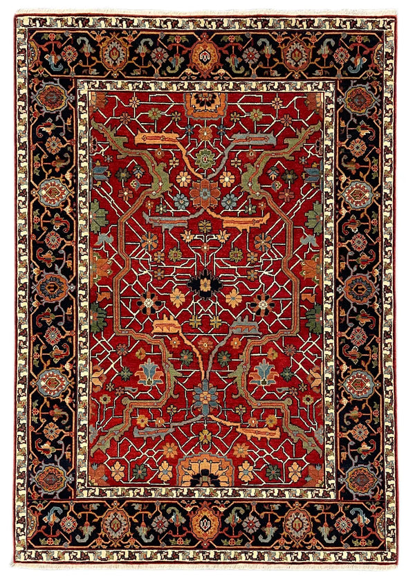 5'x7'1" Arabesque Hand Knotted