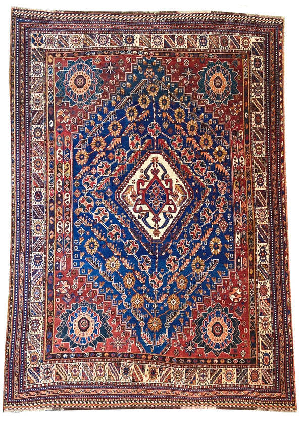 5'x7'1" Qashqai Hand Knotted