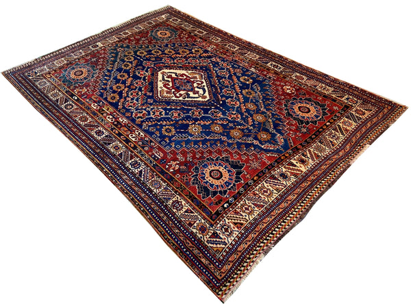 5'x7'1" Qashqai Hand Knotted