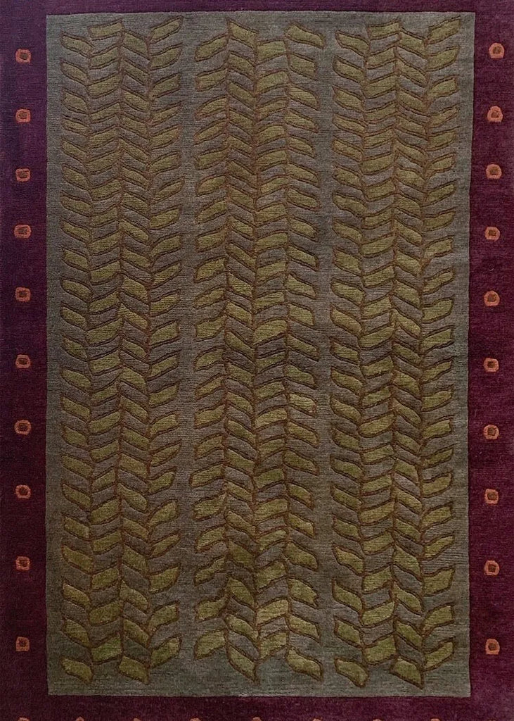 5x7 Kelp (s) Hand Knotted