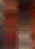 5x7 Reflections red (s) Hand Knotted
