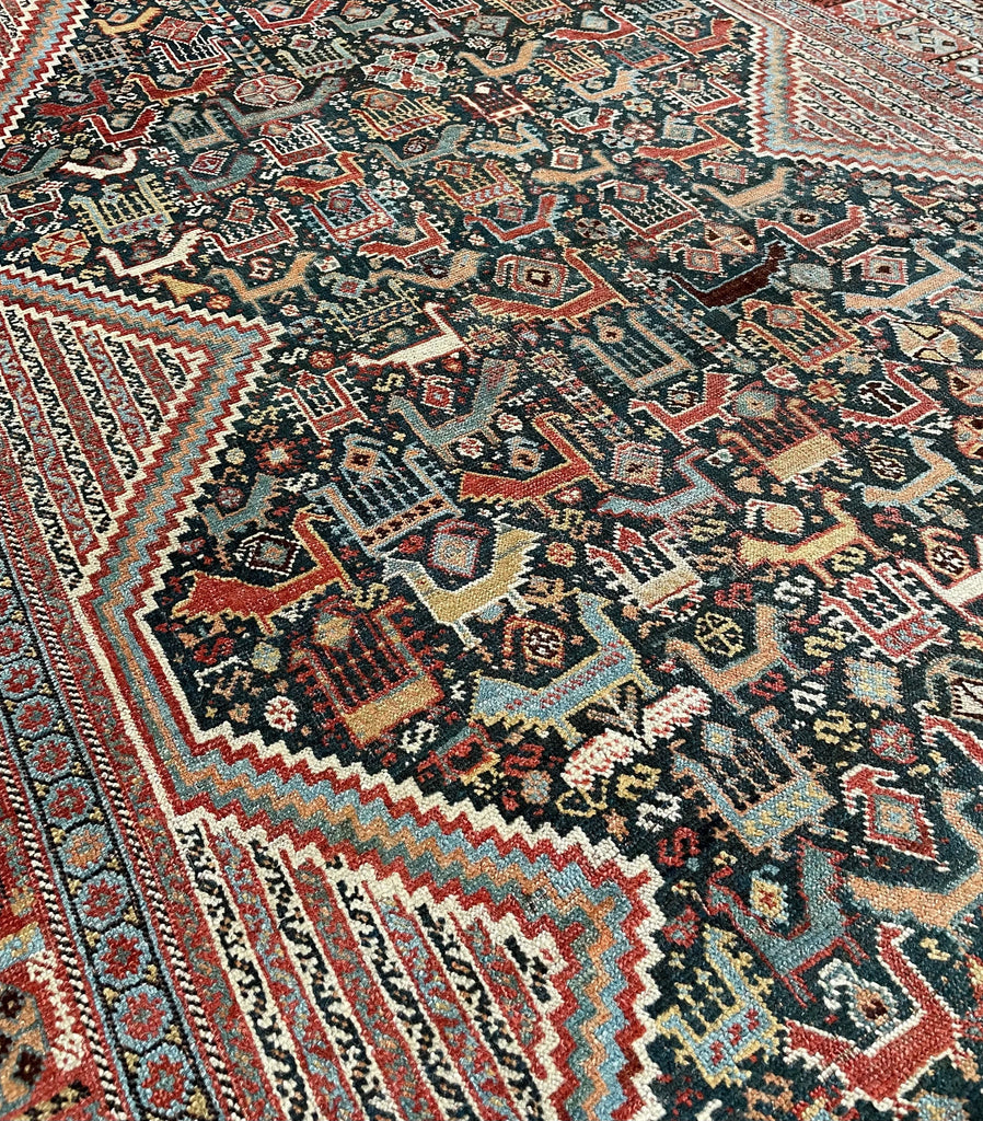 5x8 Khamseh Confederacy Hand Knotted
