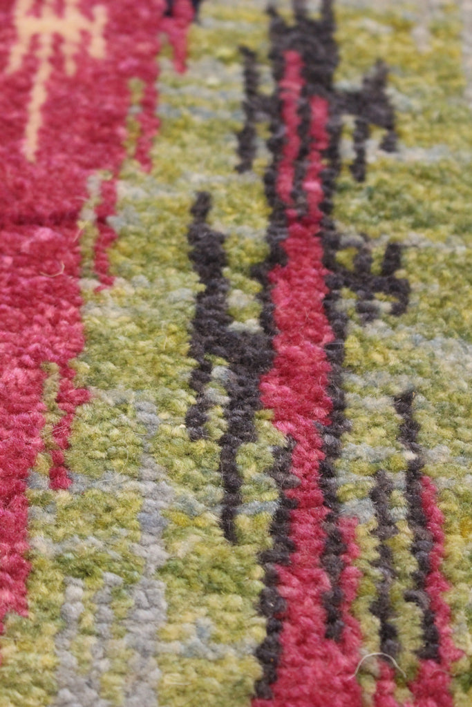 5x8 contemporary Ikat (s) Hand Knotted