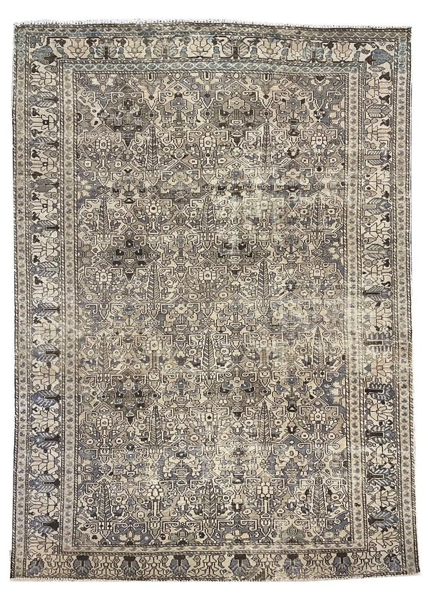 6'10"x9'6" Baktiari Hand Knotted