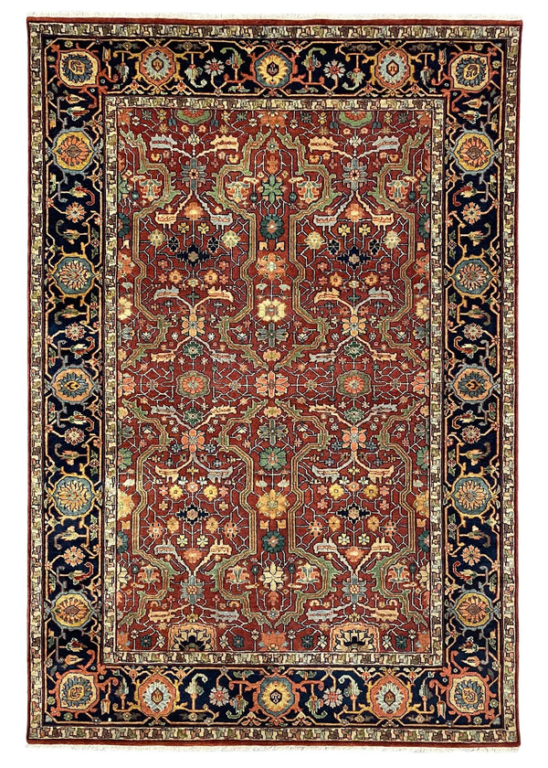 6'1"x8'10" Arabesque Hand Knotted