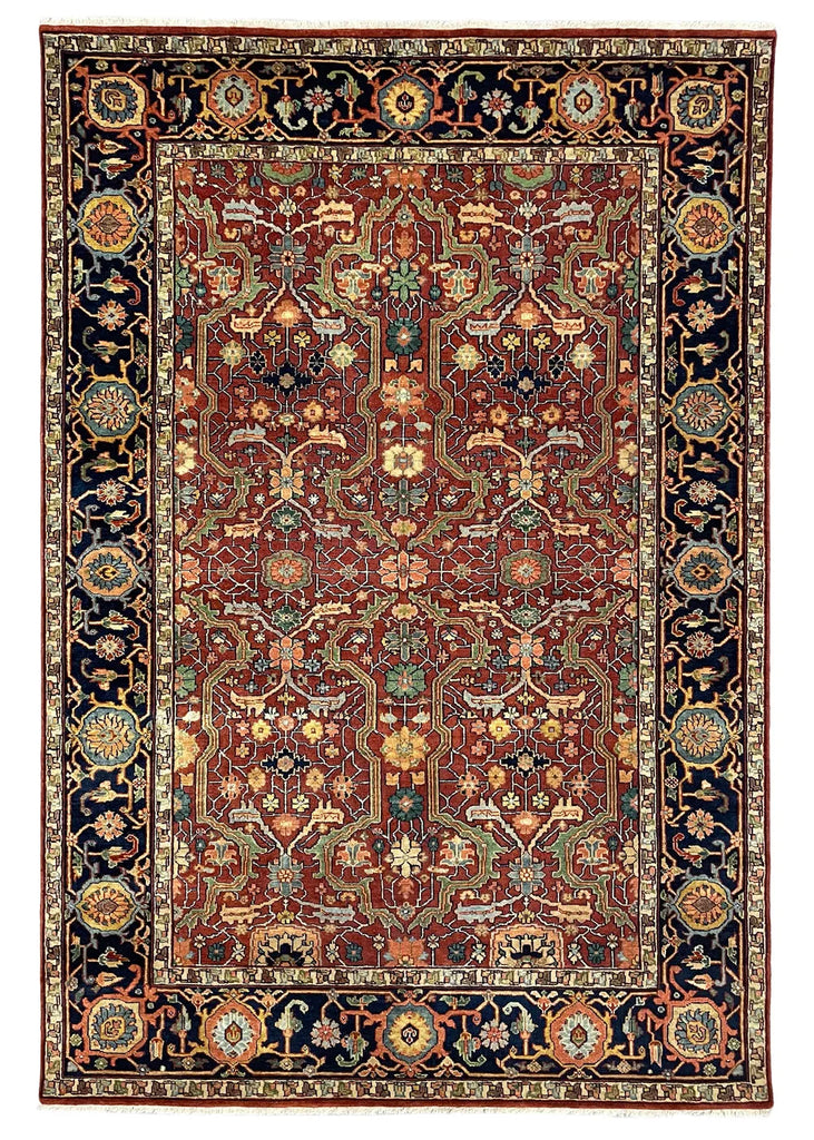 6'1"x8'10" Arabesque Hand Knotted
