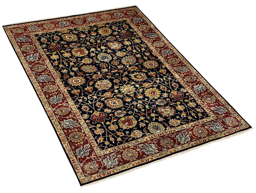 6'1"x8'10" Tabriz Hand Knotted