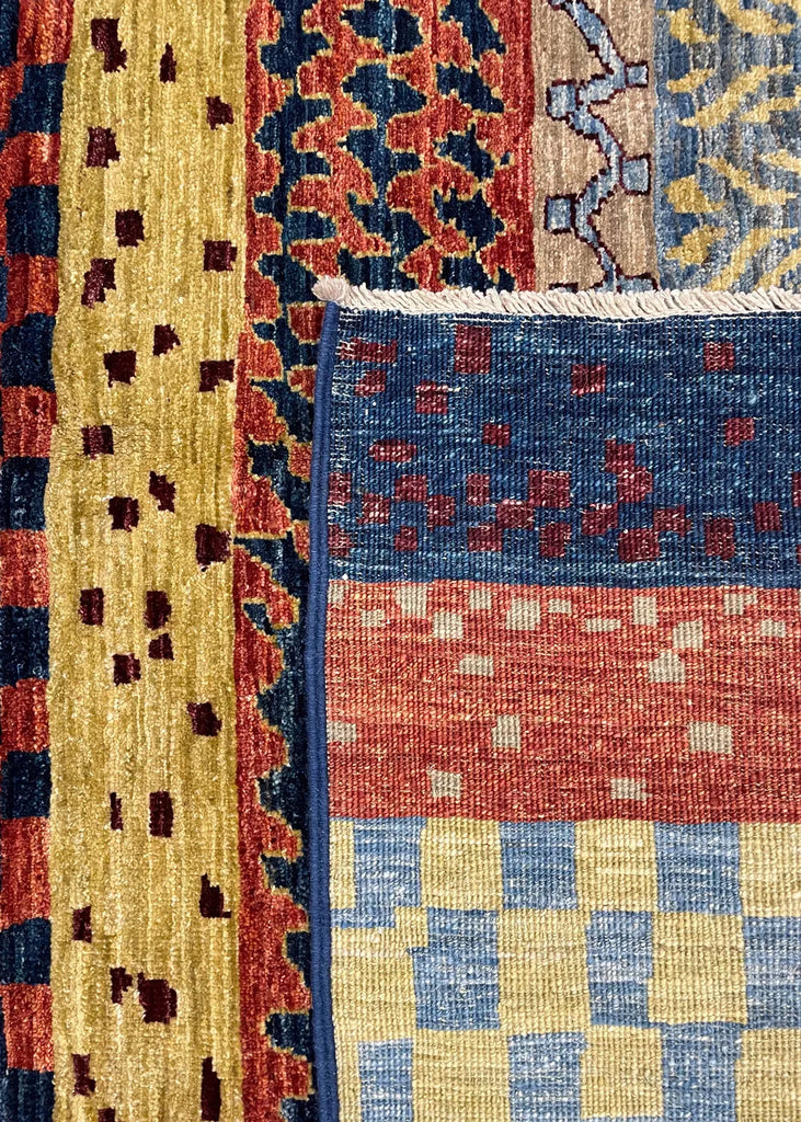 6'1"x8'9" Gabbeh Hand Knotted