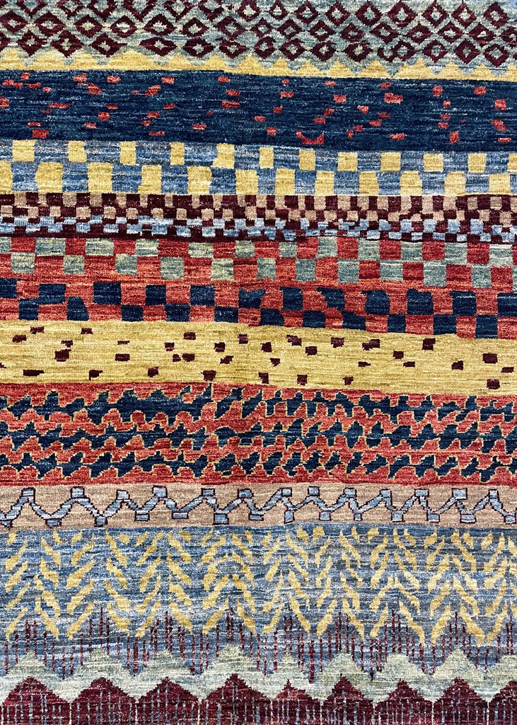 6'1"x8'9" Gabbeh Hand Knotted