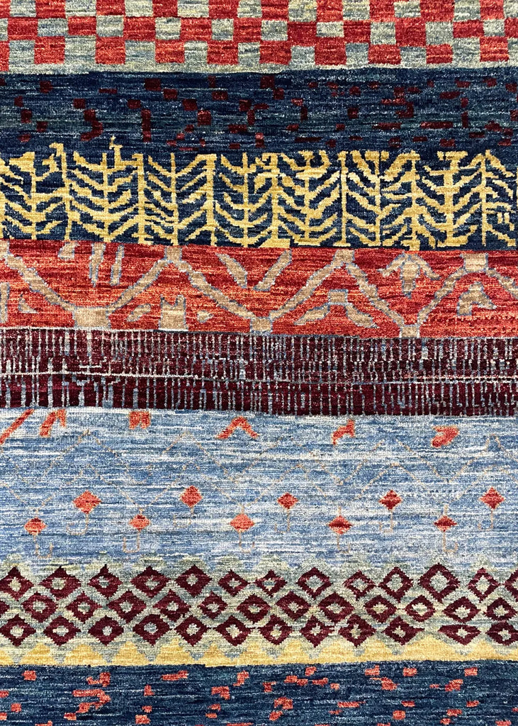 6'1"x8'9" Gabbeh Hand Knotted