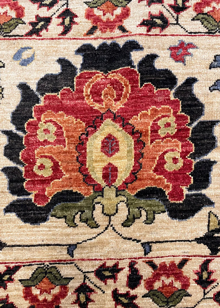 6'1"x9'3" Suzani Hand Knotted