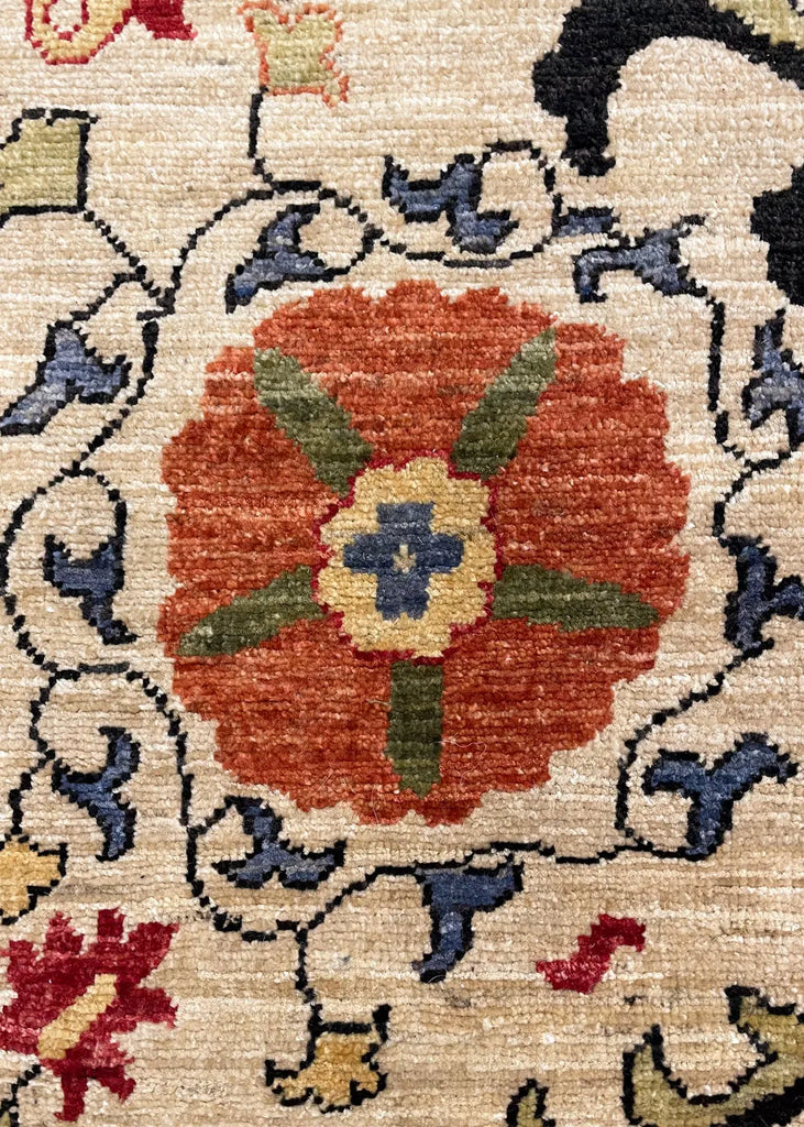 6'1"x9'3" Suzani Hand Knotted