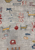 6'2"x8'5" Animal Gabbeh Hand Knotted