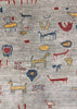 6'2"x8'5" Animal Gabbeh Hand Knotted