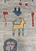 6'2"x8'5" Animal Gabbeh Hand Knotted