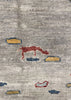 6'2"x8'5" Animal Gabbeh Hand Knotted