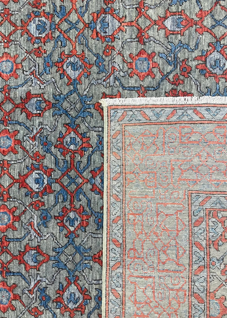 6'3"x8'11" Lotto Hand Knotted