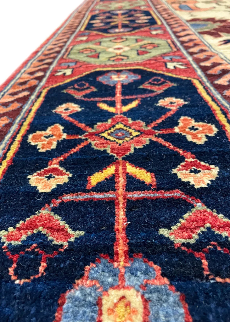 6'3"x9'2" Sauj Boulag Hand Knotted