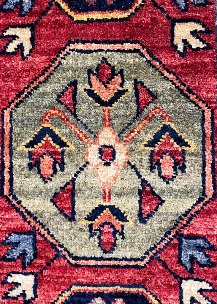 6'3"x9'2" Sauj Boulag Hand Knotted