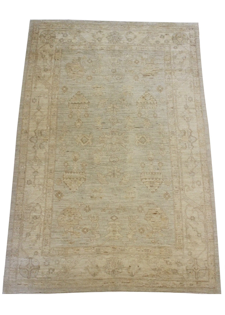 6'4"x9'5" Oushak Hand Knotted