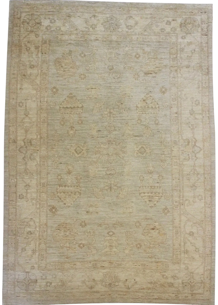 6'4"x9'5" Oushak Hand Knotted