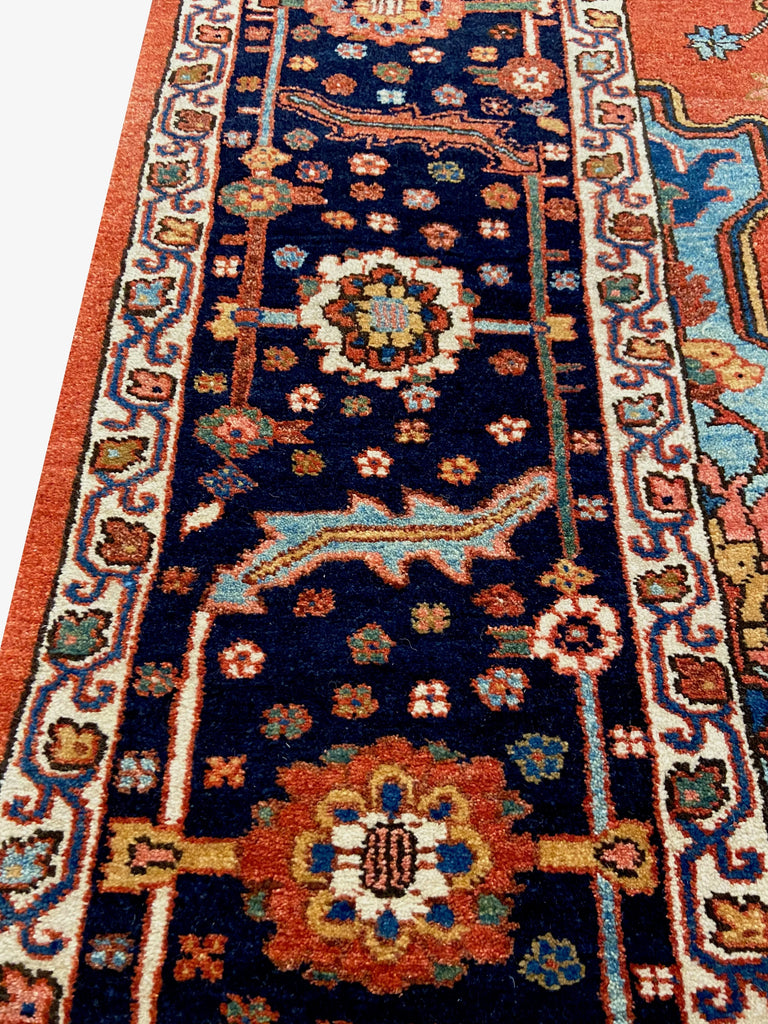 6'6"x8'5" Heriz Hand Knotted
