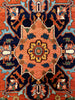 6'6"x8'5" Heriz Hand Knotted