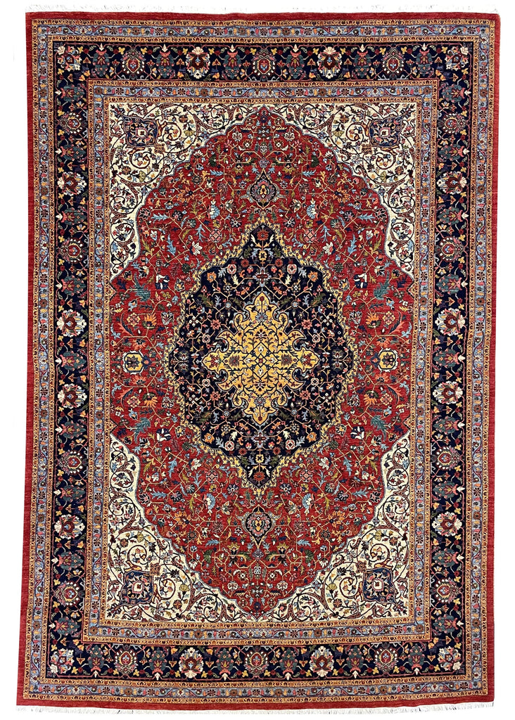 6'9"x9'11" Tabriz Hand Knotted