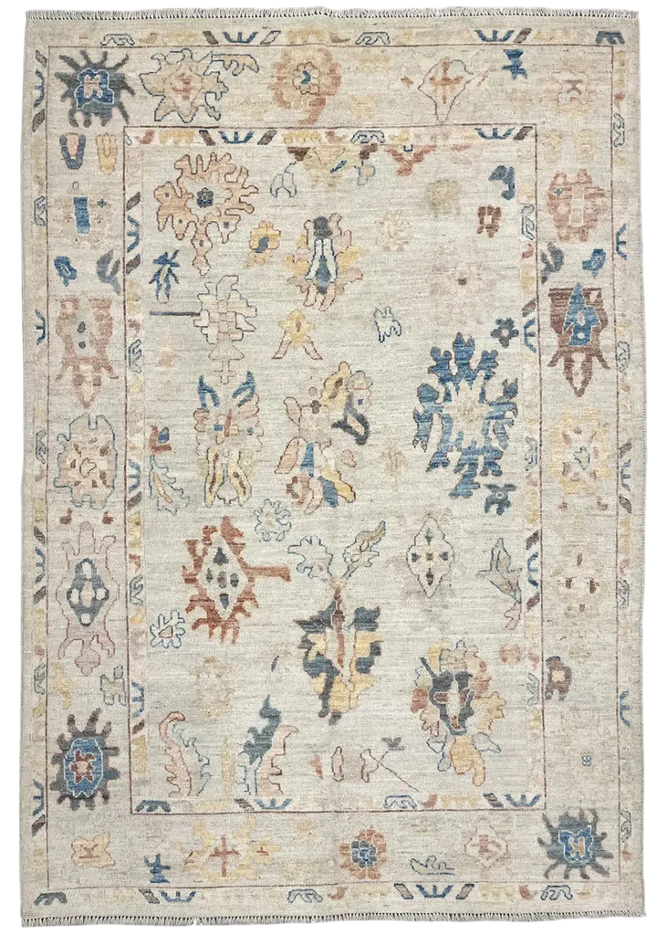 6'x8'11" Oushak Hand Knotted