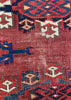 6'x9'11" Yomut Kepse Gul Main Rug Hand Knotted