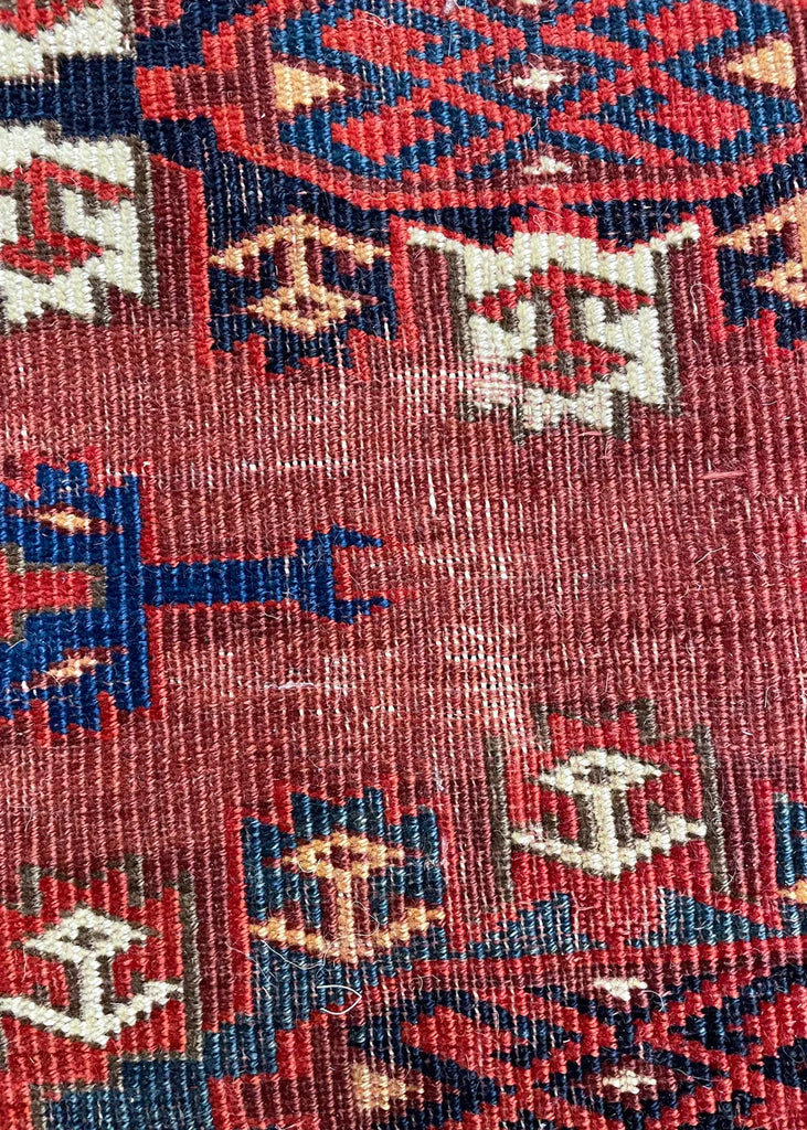 6'x9'11" Yomut Kepse Gul Main Rug Hand Knotted