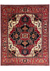 7'10x9'7" Medallion Heriz Hand Knotted