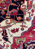 7'10x9'7" Medallion Heriz Hand Knotted