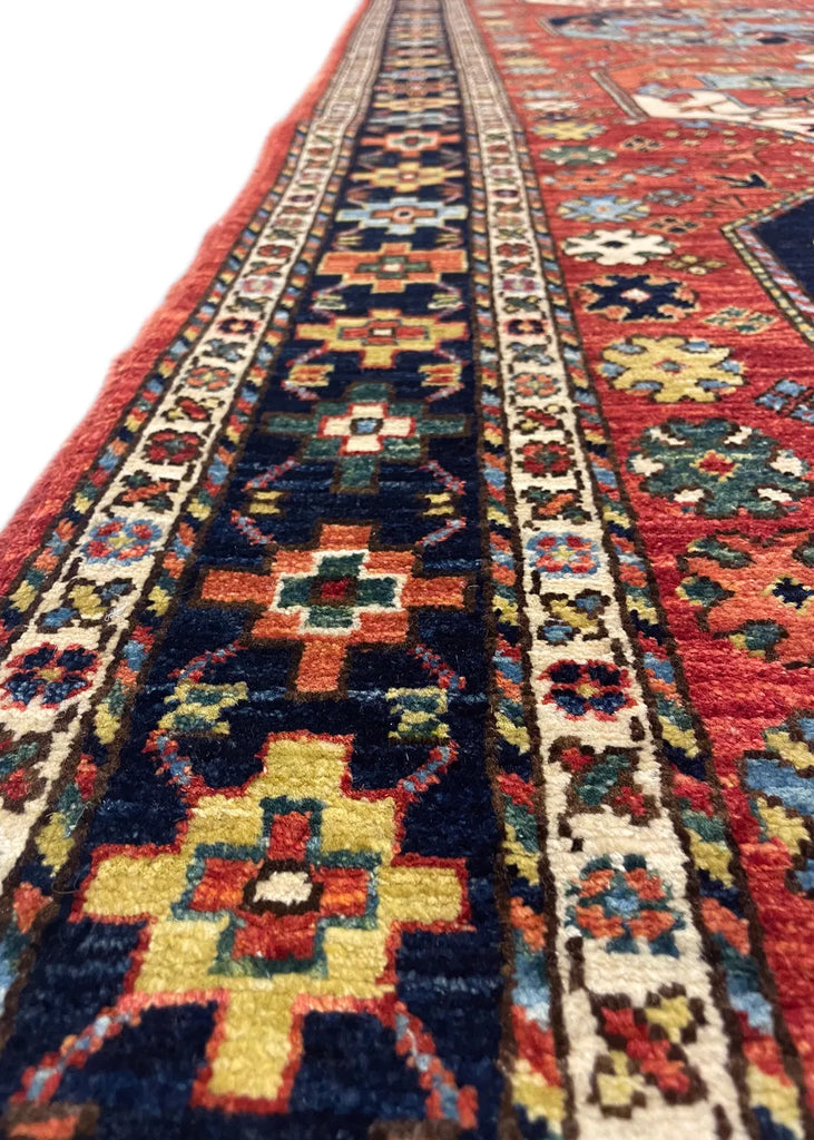 7'10"x9'8" Ersari Turkmen Hand Knotted