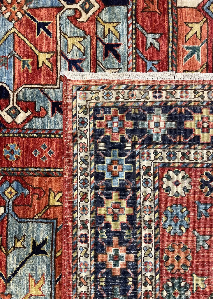 7'10"x9'8" Ersari Turkmen Hand Knotted