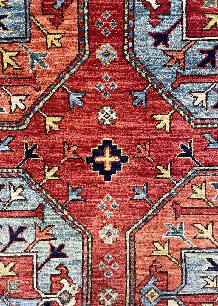 7'10"x9'8" Ersari Turkmen Hand Knotted
